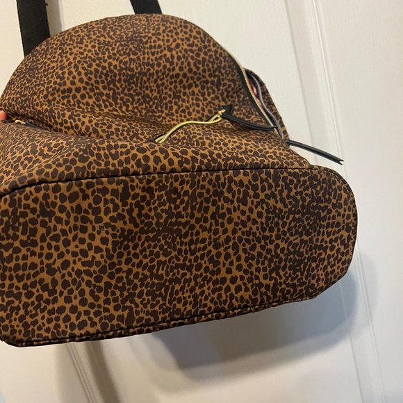 Stella & Dot You Do You- back pack, animal print, black & Tan, Pink  inside main image 11